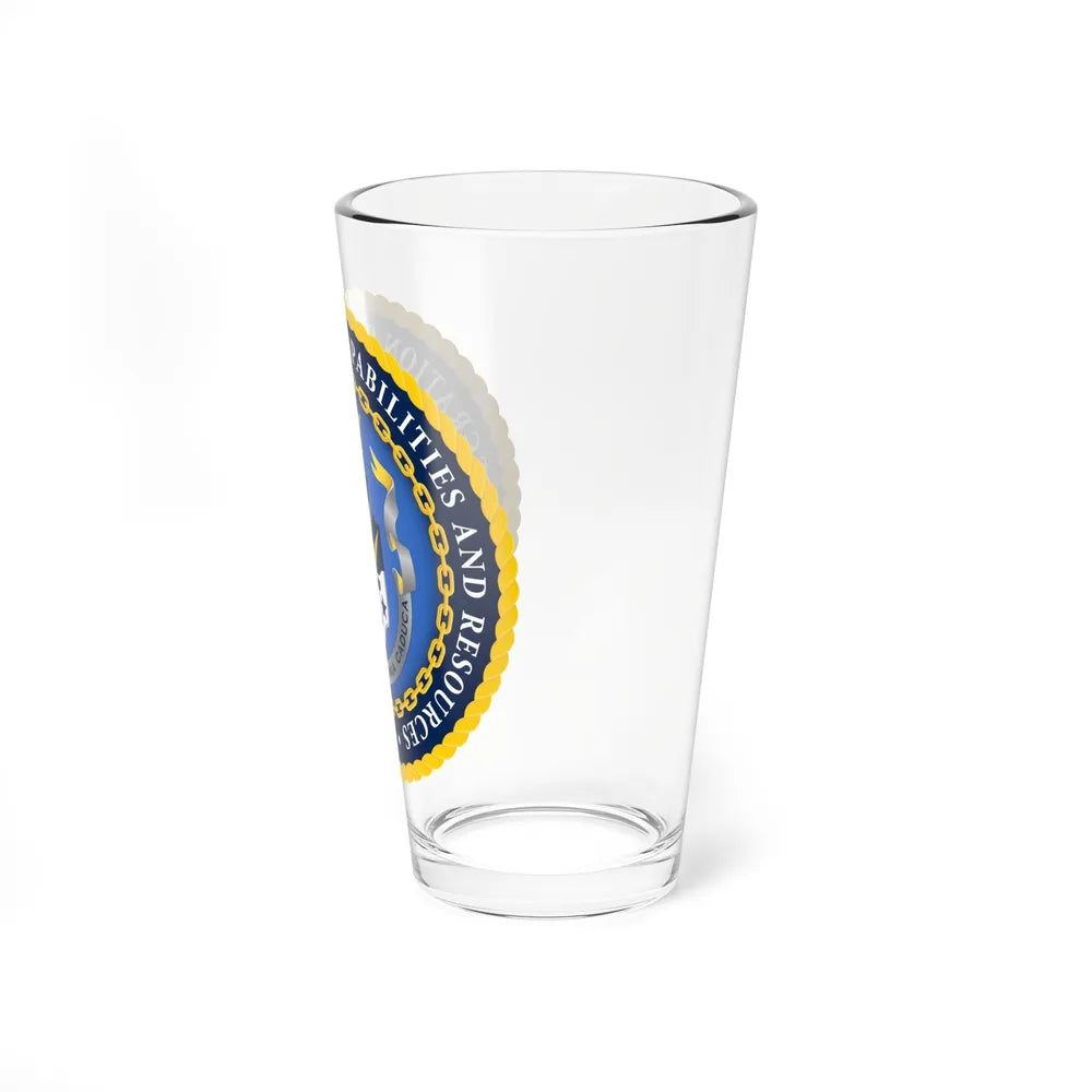 Deputy Chief of Naval Operations for Integration of Capabilities and Resources N8 (U.S. Navy) Pint Glass 16oz-Go Mug Yourself