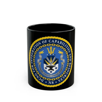 Deputy Chief of Naval Operations for Integration of Capabilities and Resources N8 (U.S. Navy) Black Coffee Mug 11oz - Go Mug Yourself