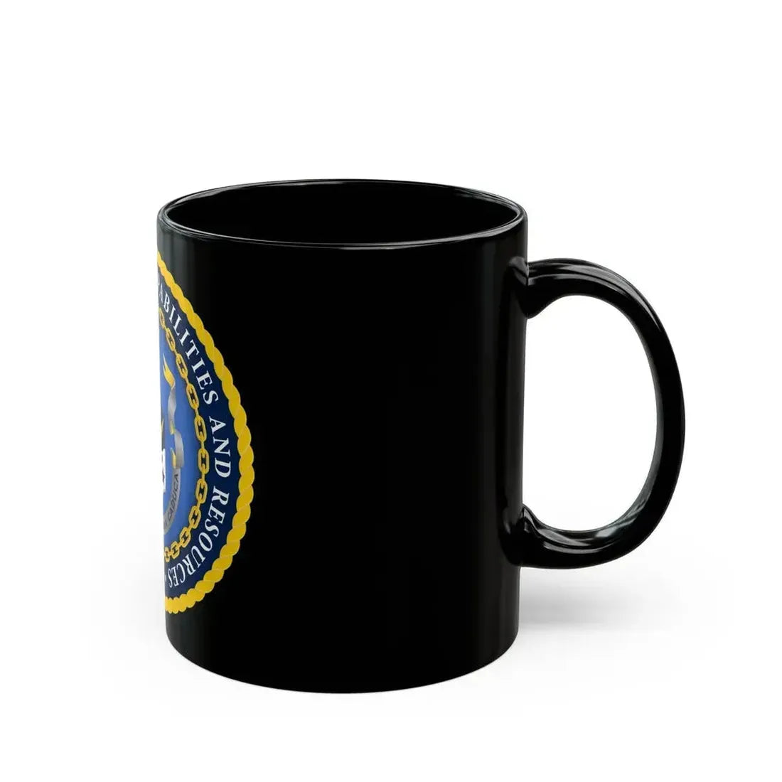 Deputy Chief of Naval Operations for Integration of Capabilities and Resources N8 (U.S. Navy) Black Coffee Mug - Go Mug Yourself