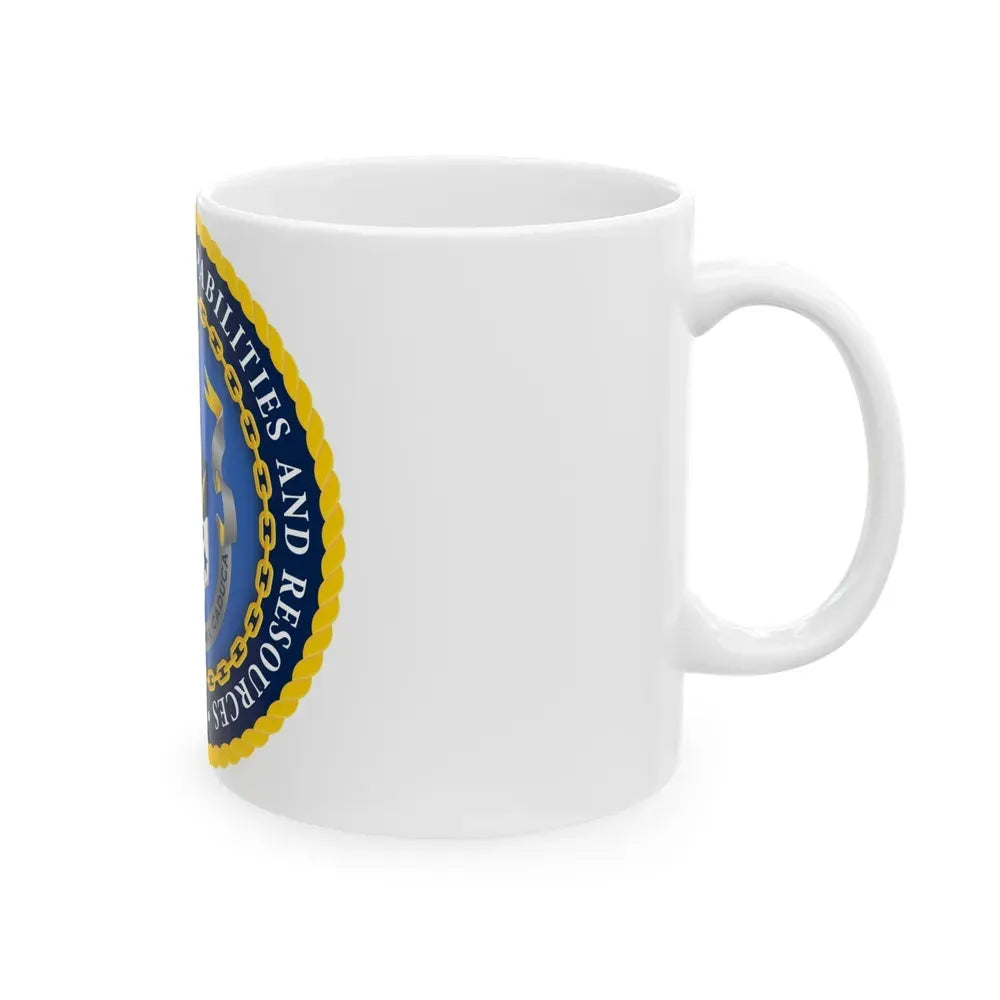 Deputy Chief of Naval Operations for Integration of Capabilities and Resources N8 (U.S. Navy) White Coffee Mug - Go Mug Yourself
