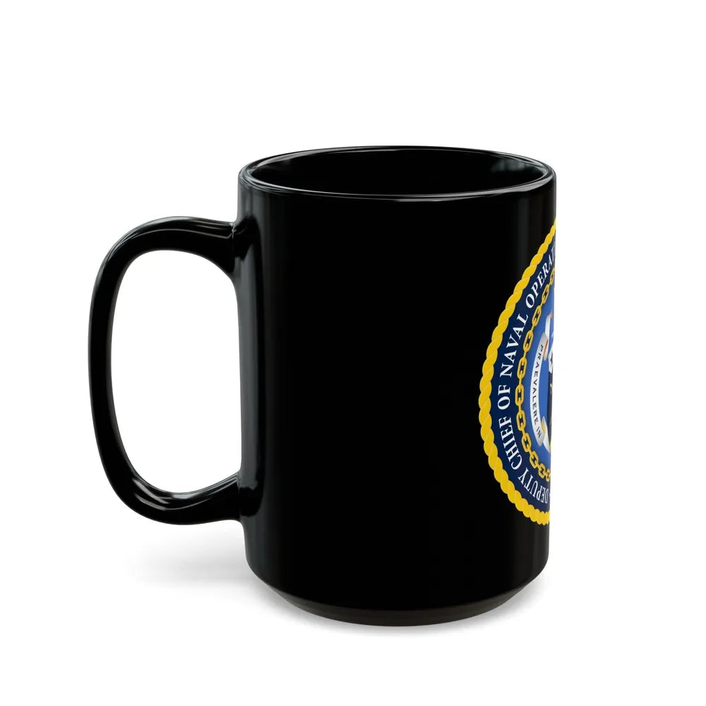 Deputy Chief of Naval Operations for Warfighting Development N7 (U.S. Navy) Black Coffee Mug-Go Mug Yourself