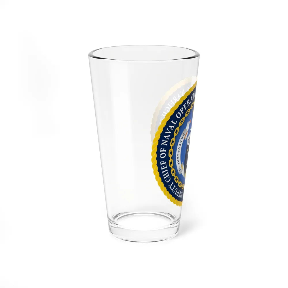 Deputy Chief of Naval Operations for Warfighting Development N7 (U.S. Navy) Pint Glass 16oz-Go Mug Yourself