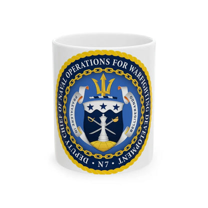 Deputy Chief of Naval Operations for Warfighting Development N7 (U.S. Navy) White Coffee Mug-11oz-Go Mug Yourself