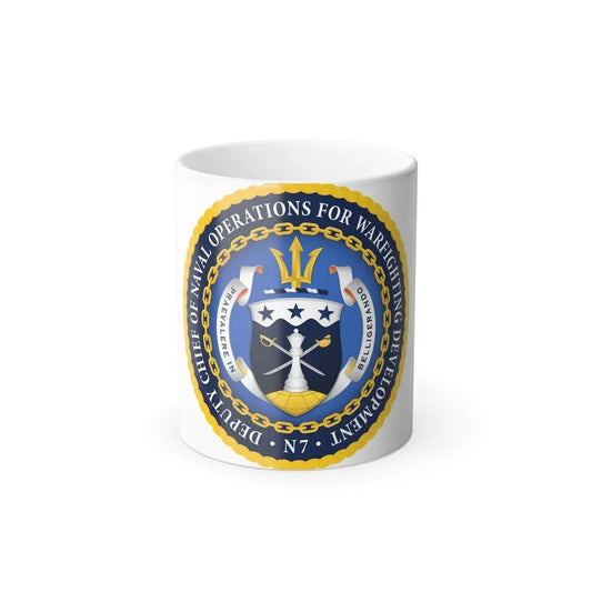 Deputy Chief of Naval Operations for Warfighting Development N7 (U.S. Navy) Color Changing Mug 11oz Default Title 11oz - Go Mug Yourself