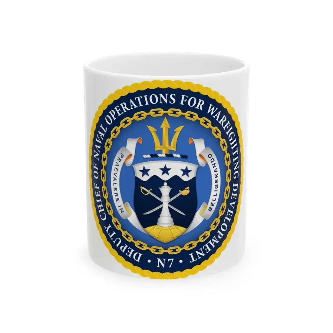 Deputy Chief of Naval Operations for Warfighting Development N7 (U.S. Navy) White Coffee Mug 11oz - Go Mug Yourself