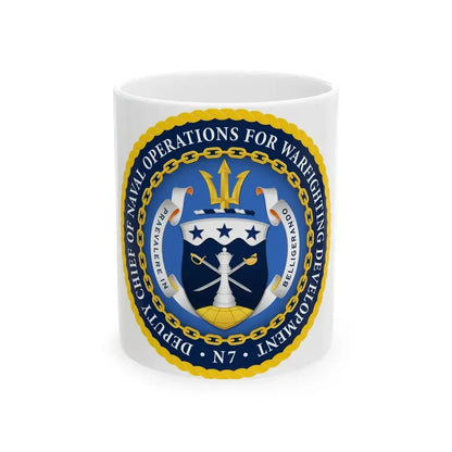 Deputy Chief of Naval Operations for Warfighting Development N7 (U.S. Navy) White Coffee Mug 11oz - Go Mug Yourself