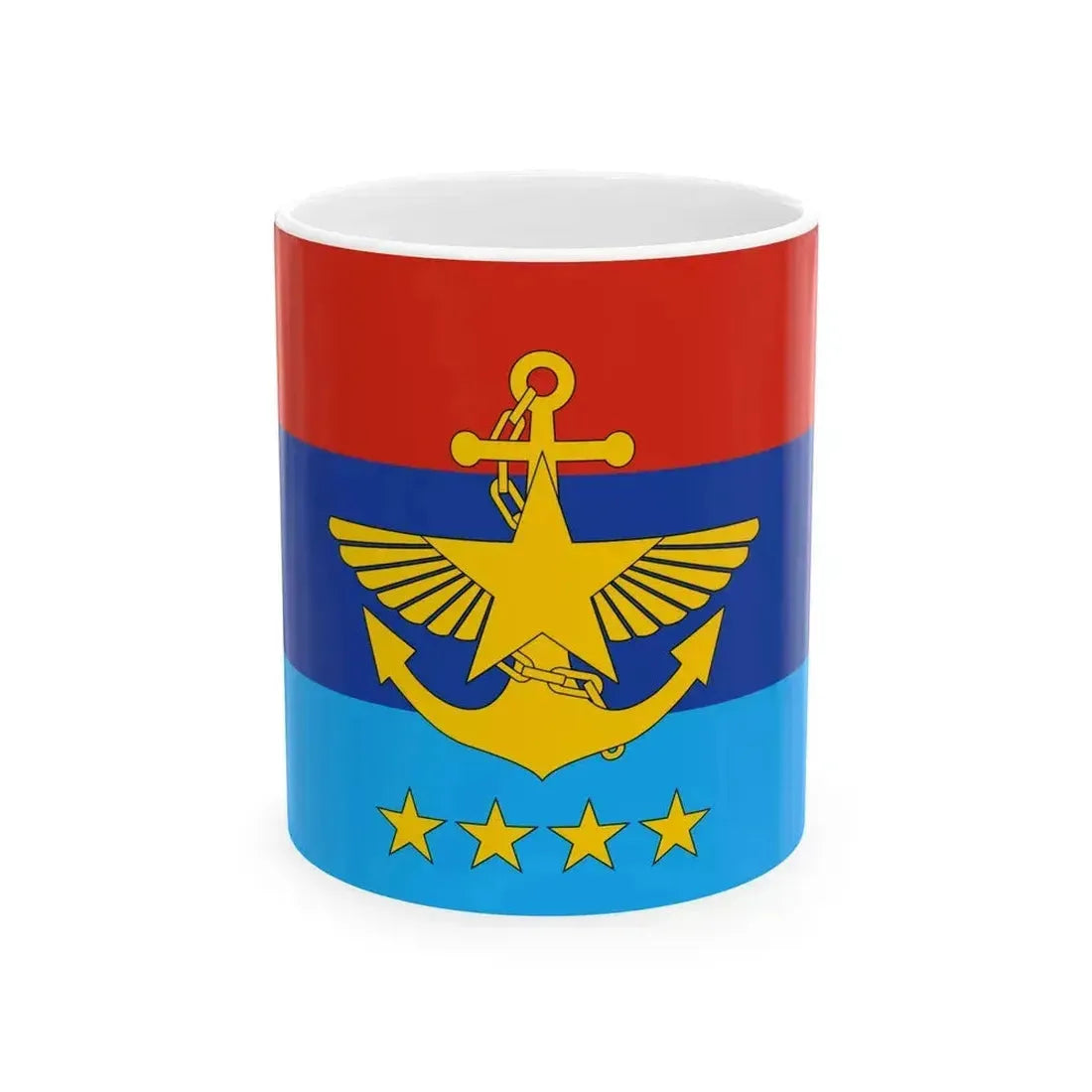 Deputy Commander in Chief flag of Myanmar (Myanmar) White Coffee Mug 11oz - Go Mug Yourself