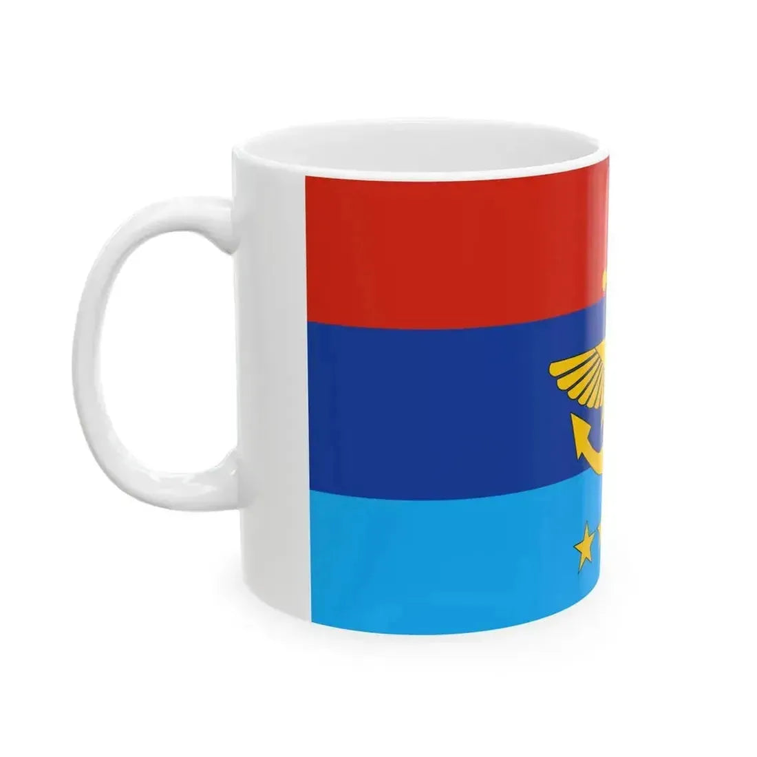 Deputy Commander in Chief flag of Myanmar (Myanmar) White Coffee Mug - Go Mug Yourself