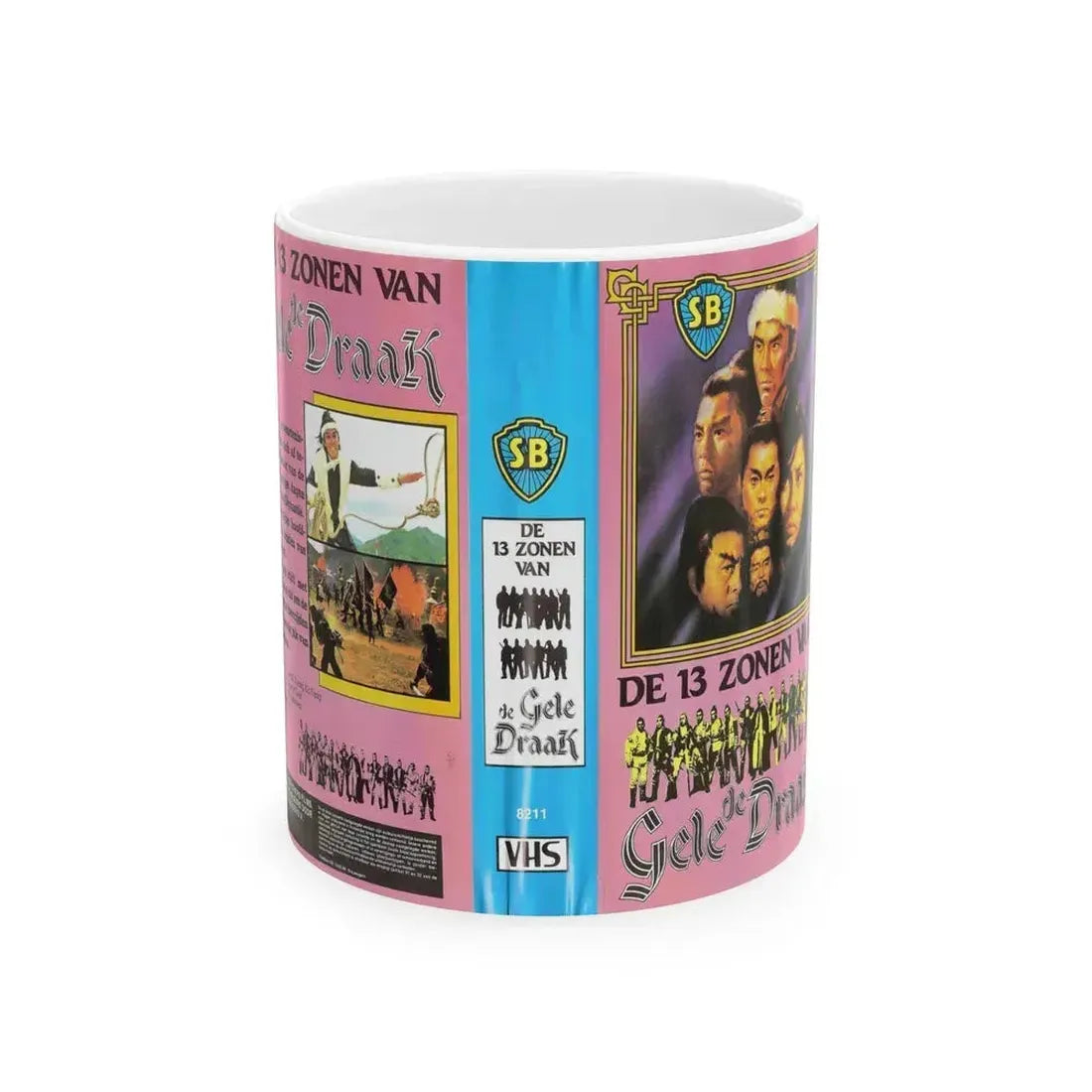 DER 13 ZONEN VAN GELE DE DRAAK (VHS COVER) - White Coffee Mug 11oz - Go Mug Yourself