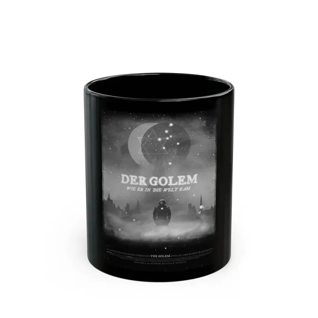 DER GOLEM 1920 Movie Poster - Black Coffee Mug 11oz - Go Mug Yourself