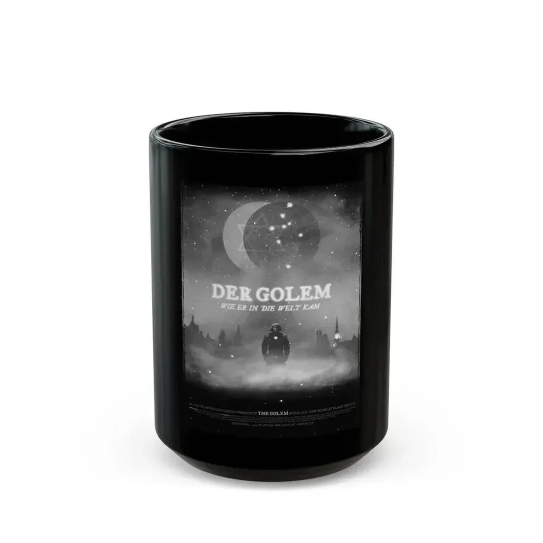 DER GOLEM 1920 Movie Poster - Black Coffee Mug 15oz - Go Mug Yourself