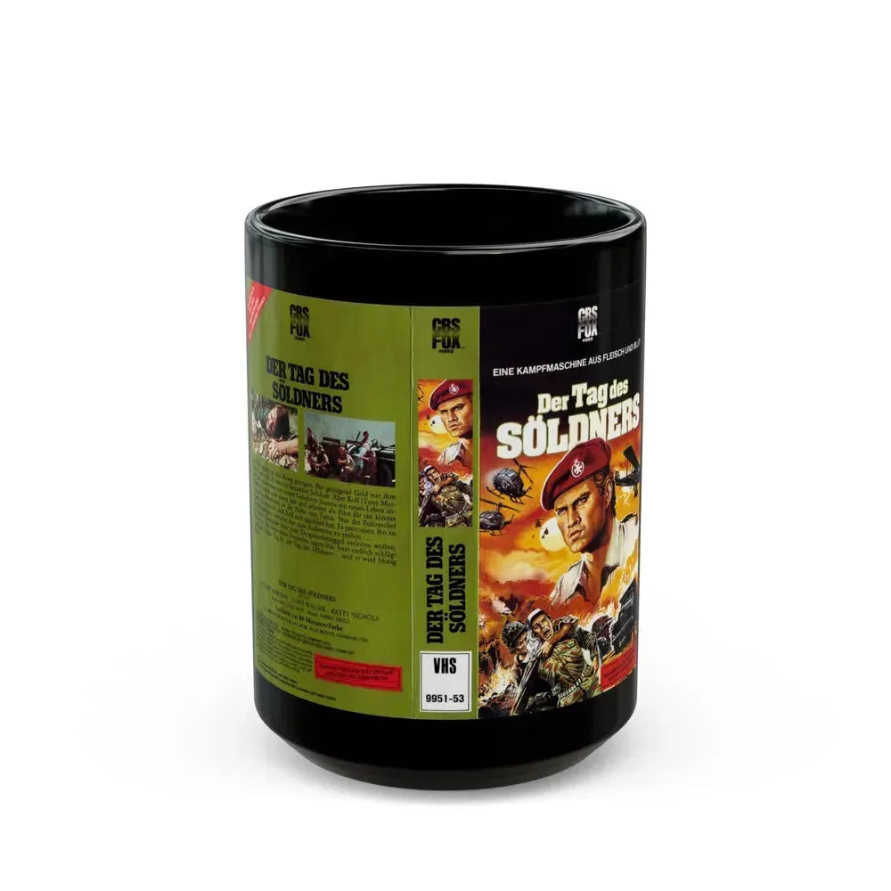 DER TAG DES SOLDNERS (VHS COVER) - Black Coffee Mug 15oz - Go Mug Yourself