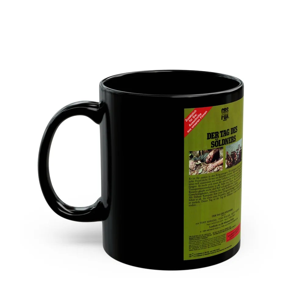 DER TAG DES SOLDNERS (VHS COVER) - Black Coffee Mug-Go Mug Yourself