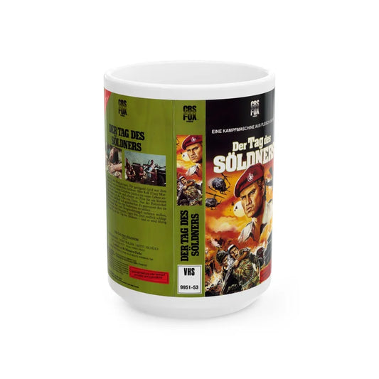 DER TAG DES SOLDNERS (VHS COVER) - White Coffee Mug-15oz-Go Mug Yourself