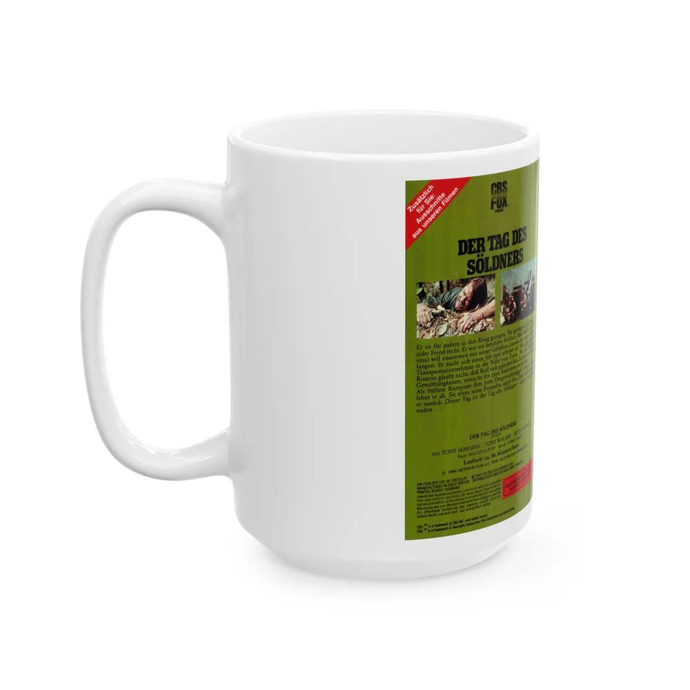 DER TAG DES SOLDNERS (VHS COVER) - White Coffee Mug-Go Mug Yourself