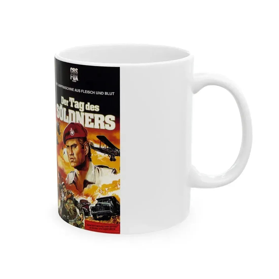 DER TAG DES SOLDNERS (VHS COVER) - White Coffee Mug - Go Mug Yourself