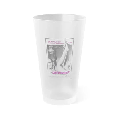 DERANGED 1974 Movie Poster - Frosted Pint Glass 16oz Default Title - Go Mug Yourself