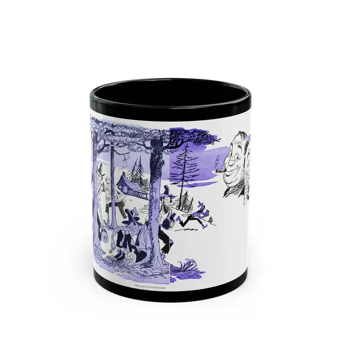 Dere's Sad News Here, Bluebook, August 1952 - Black Coffee Mug 11oz - Go Mug Yourself