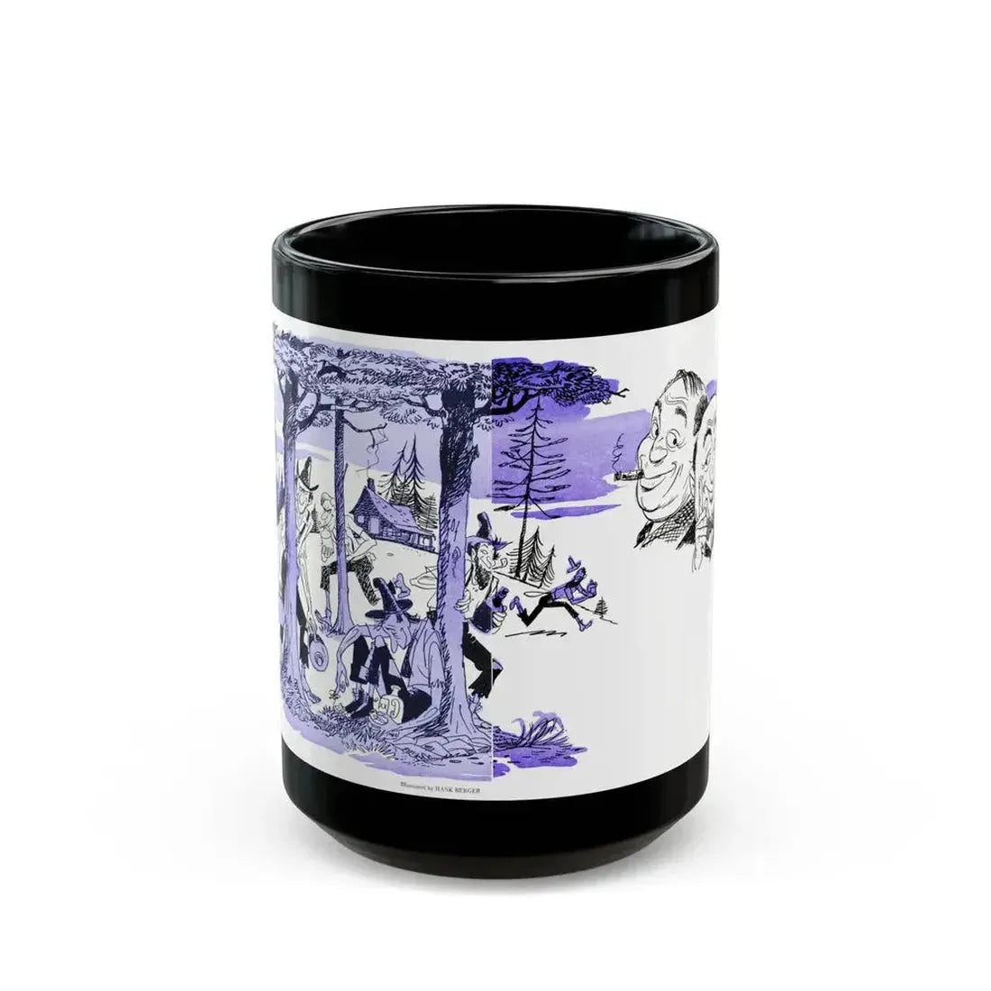 Dere's Sad News Here, Bluebook, August 1952 - Black Coffee Mug 15oz - Go Mug Yourself