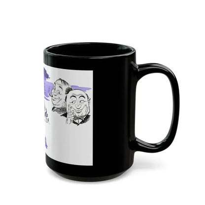 Dere's Sad News Here, Bluebook, August 1952 - Black Coffee Mug - Go Mug Yourself