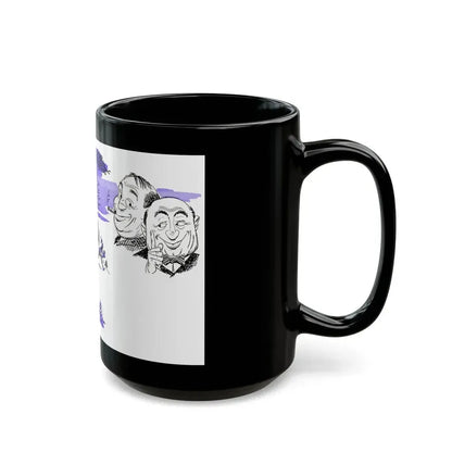Dere's Sad News Here, Bluebook, August 1952 - Black Coffee Mug - Go Mug Yourself