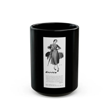 Dereta advertisement (1), 1949 - Black Coffee Mug 15oz - Go Mug Yourself