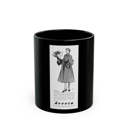 Dereta advertisement (3), 1951 - Black Coffee Mug 11oz - Go Mug Yourself
