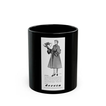 Dereta advertisement (3), 1951 - Black Coffee Mug 11oz - Go Mug Yourself