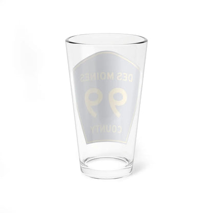 Des Moines County Route 99 IA (Iowa) (Road Sign) Pint Glass 16oz - Go Mug Yourself