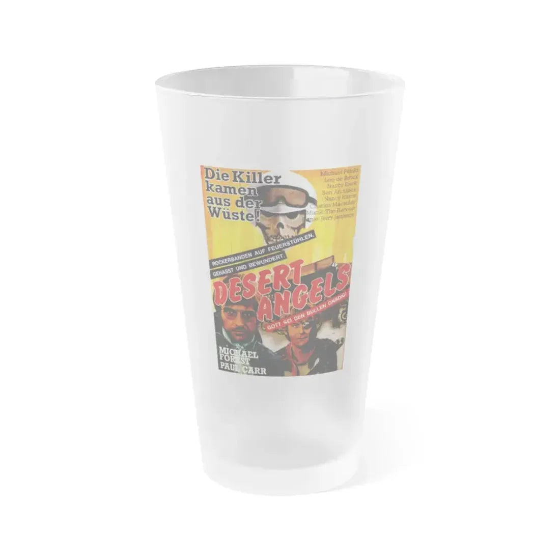 DESERT ANGELS (DIRT GANG) 1972 Movie Poster - Frosted Pint Glass 16oz Default Title - Go Mug Yourself