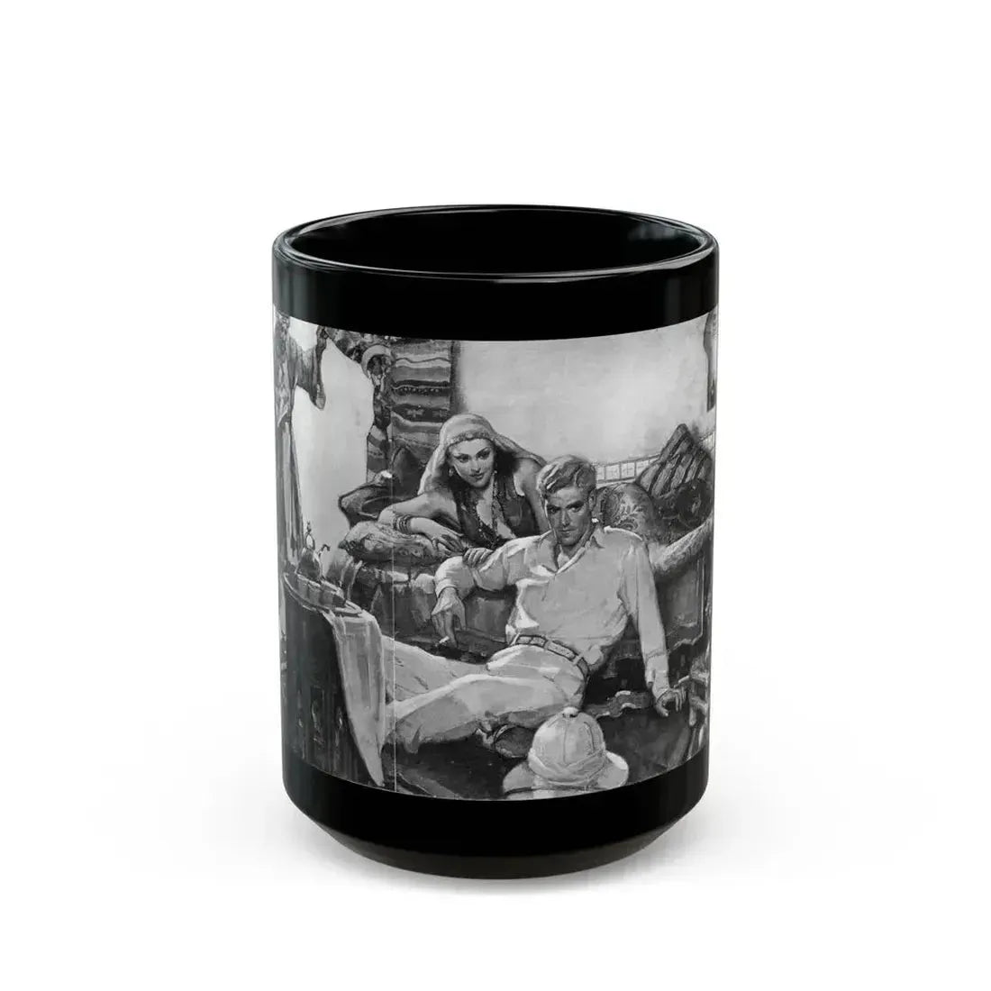 Desert Passion, Liberty magazine, September 25, 1937 - Black Coffee Mug 15oz - Go Mug Yourself