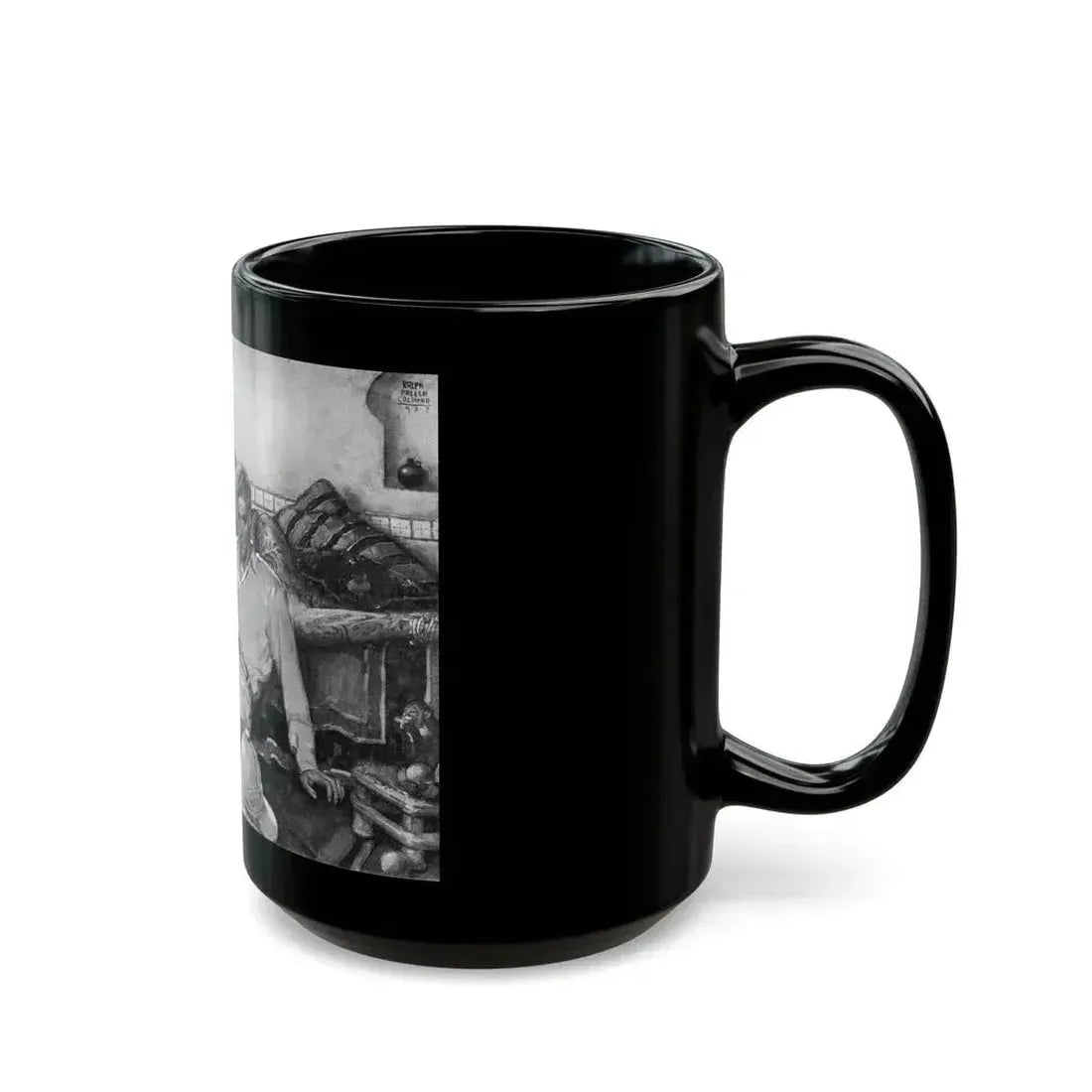 Desert Passion, Liberty magazine, September 25, 1937 - Black Coffee Mug - Go Mug Yourself