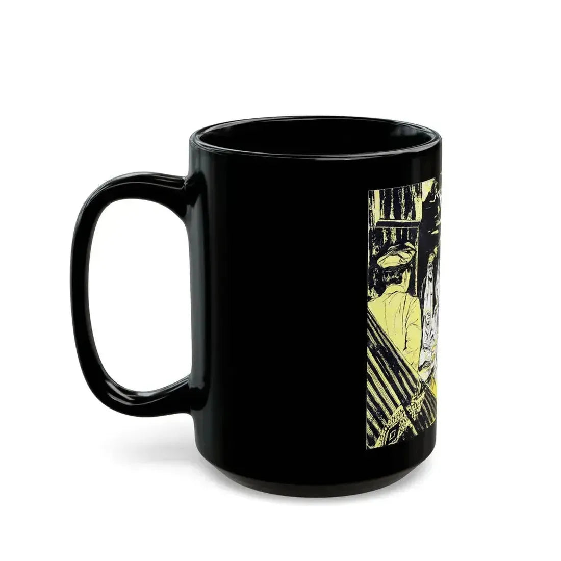 Desert Waif, Bluebook Magazine, February 1953 - Black Coffee Mug - Go Mug Yourself