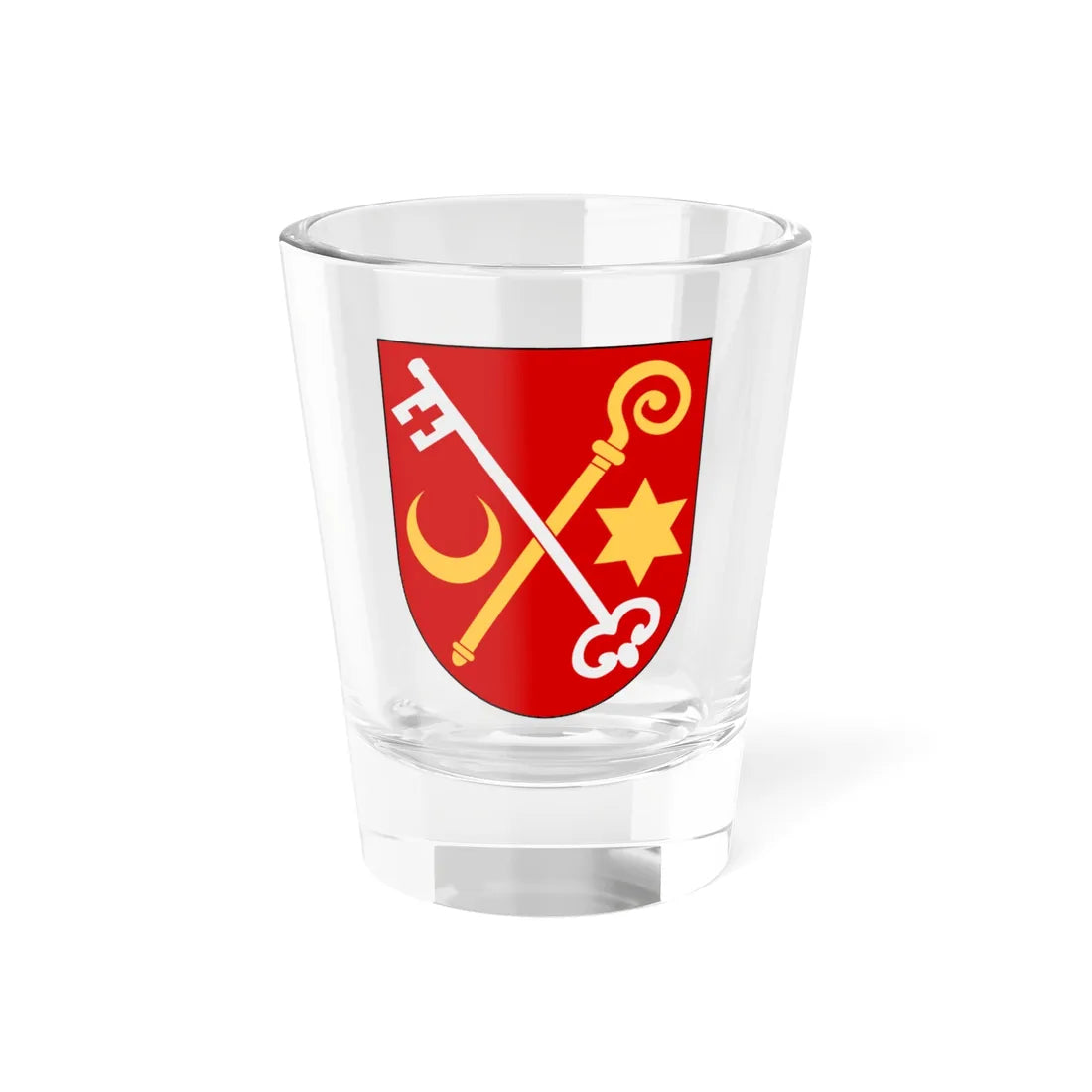 Ödeshögs kyrkliga samfällighet vapen (Sweden) (Coat of Arms) Shot Glass 1.5oz 1.5oz - Go Mug Yourself