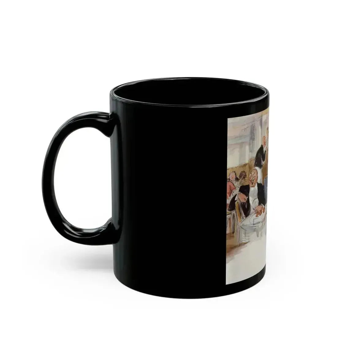 Design for a Wedding, Ladies' Home Journal, May 1934 - Black Coffee Mug - Go Mug Yourself