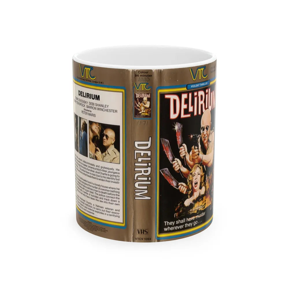 DESLIRIUM (VHS COVER) - White Coffee Mug-11oz-Go Mug Yourself