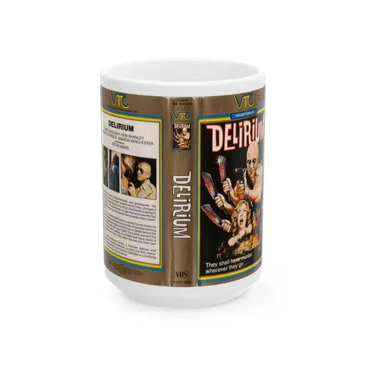 DESLIRIUM (VHS COVER) - White Coffee Mug 15oz - Go Mug Yourself
