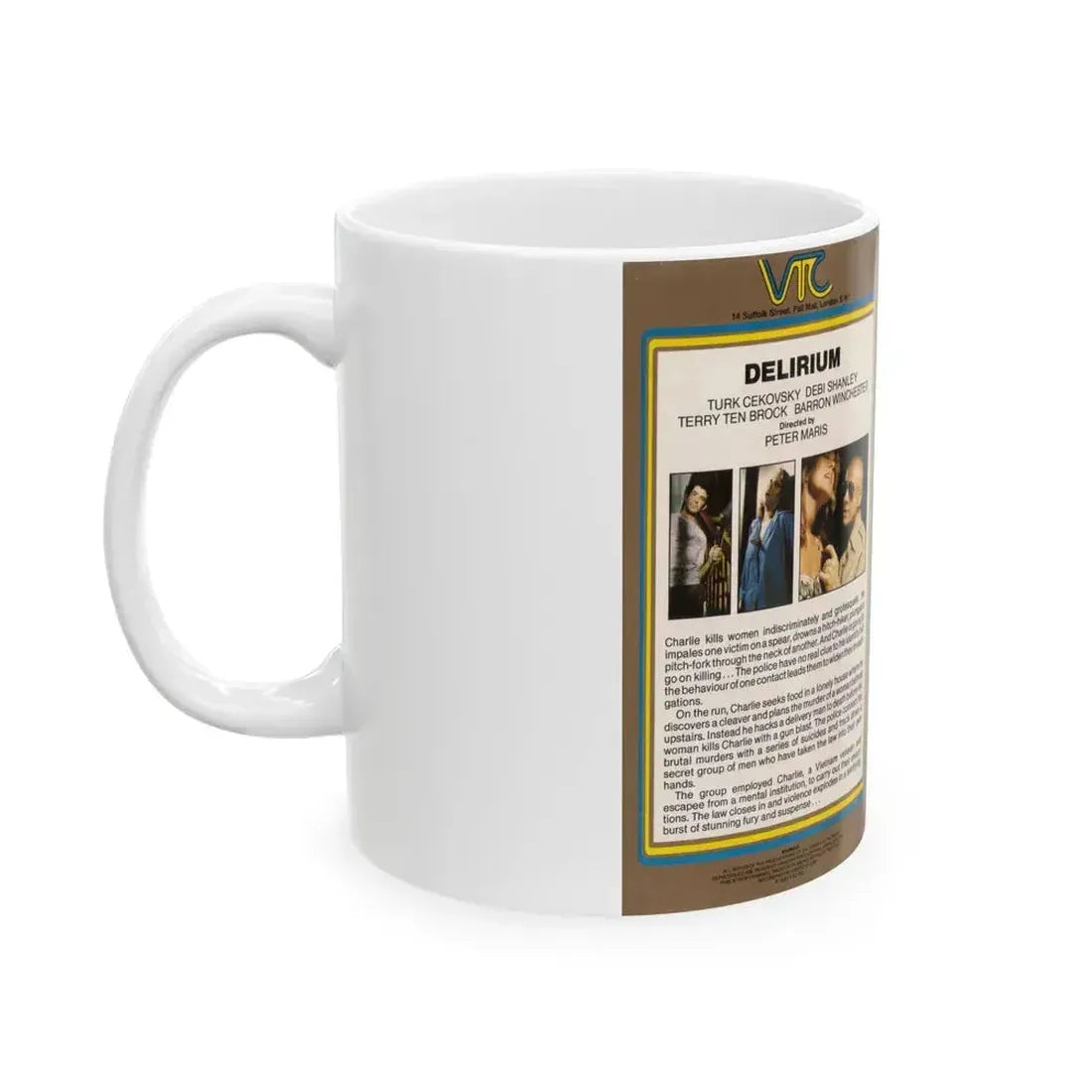 DESLIRIUM (VHS COVER) - White Coffee Mug - Go Mug Yourself