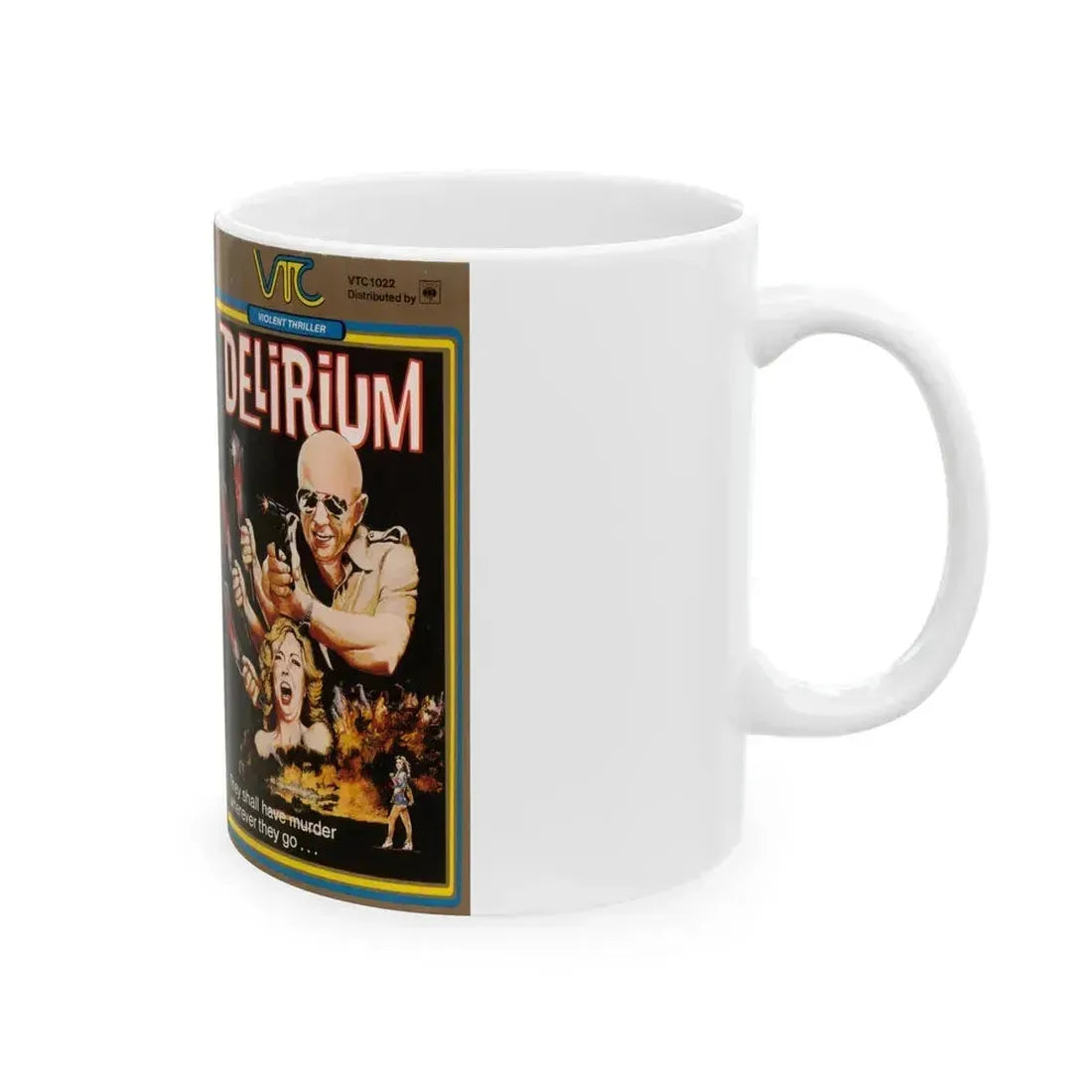 DESLIRIUM (VHS COVER) - White Coffee Mug - Go Mug Yourself