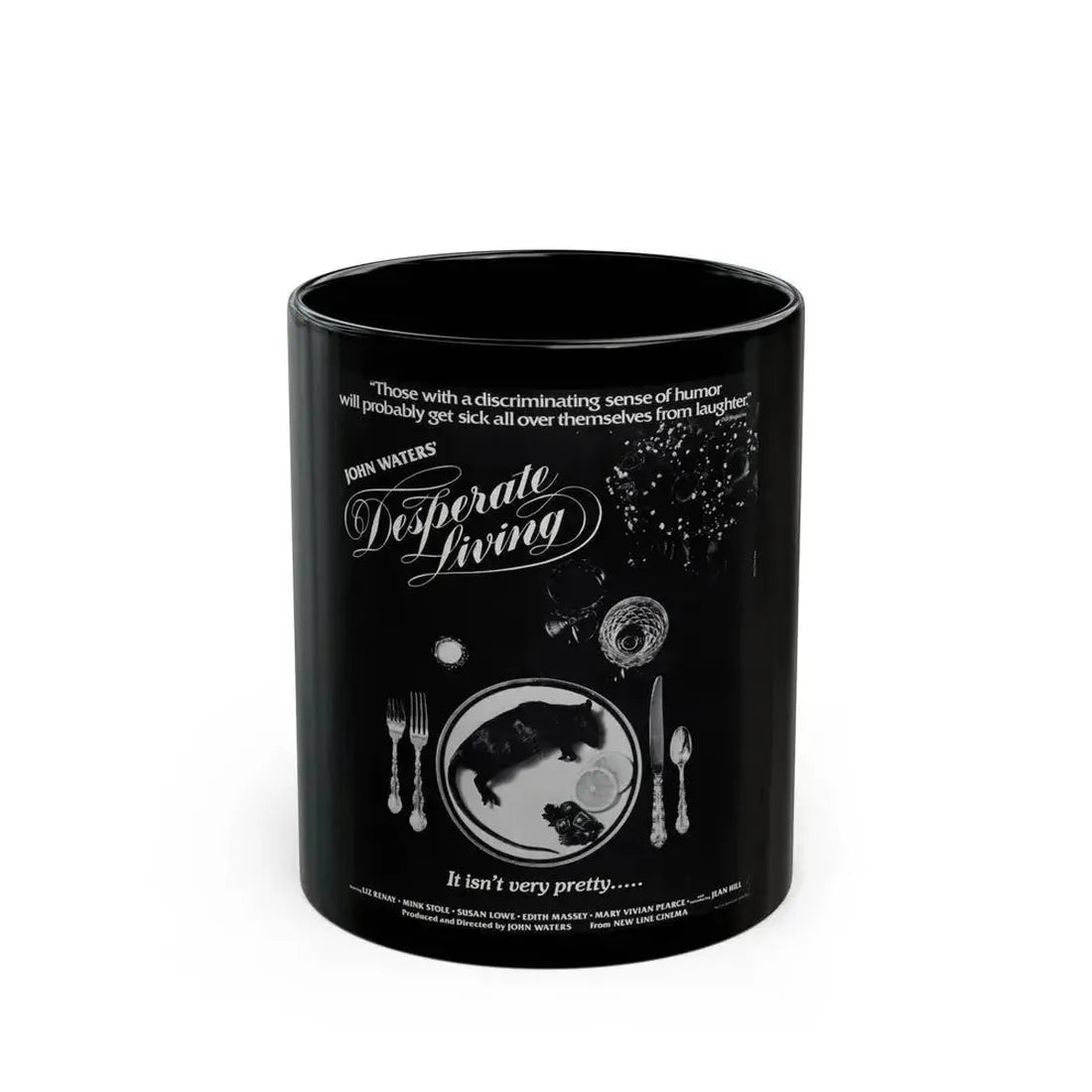 DESPERATE LIVING 1977 Movie Poster - Black Coffee Mug 11oz - Go Mug Yourself