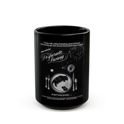 DESPERATE LIVING 1977 Movie Poster - Black Coffee Mug-15oz-Go Mug Yourself