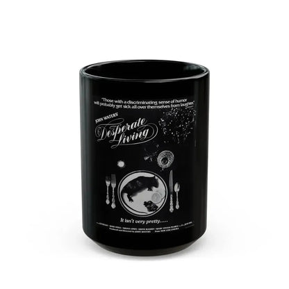 DESPERATE LIVING 1977 Movie Poster - Black Coffee Mug 15oz - Go Mug Yourself