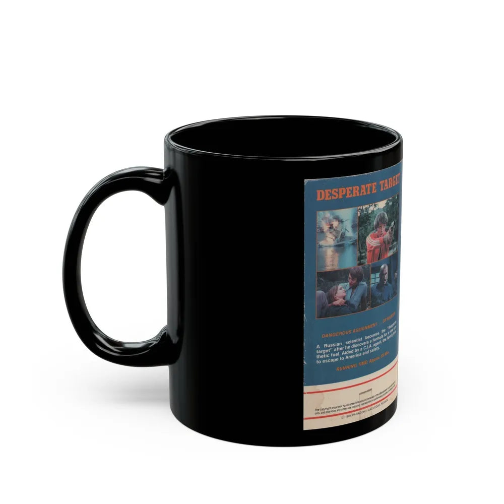 DESPERATE TARGET (VHS COVER) - Black Coffee Mug-Go Mug Yourself