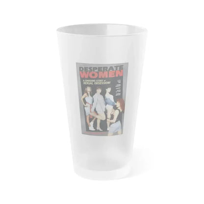 DESPERATE WOMEN 1985 Movie Poster - Frosted Pint Glass 16oz 16oz Frosted - Go Mug Yourself