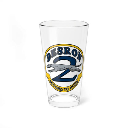 Desron 2 Second to none (U.S. Navy) Pint Glass 16oz-16oz-Go Mug Yourself