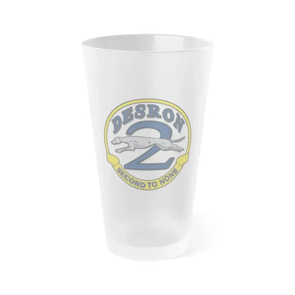Desron 2 Second to none (U.S. Navy) Frosted Pint Glass 16oz Default Title - Go Mug Yourself