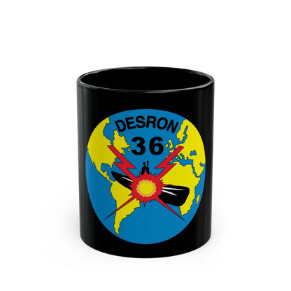 Desron 36 (U.S. Navy) Black Coffee Mug-11oz-Go Mug Yourself