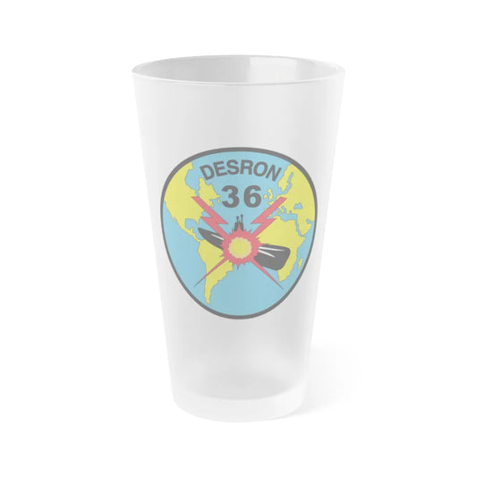 Desron 36 (U.S. Navy) Frosted Pint Glass 16oz-Go Mug Yourself