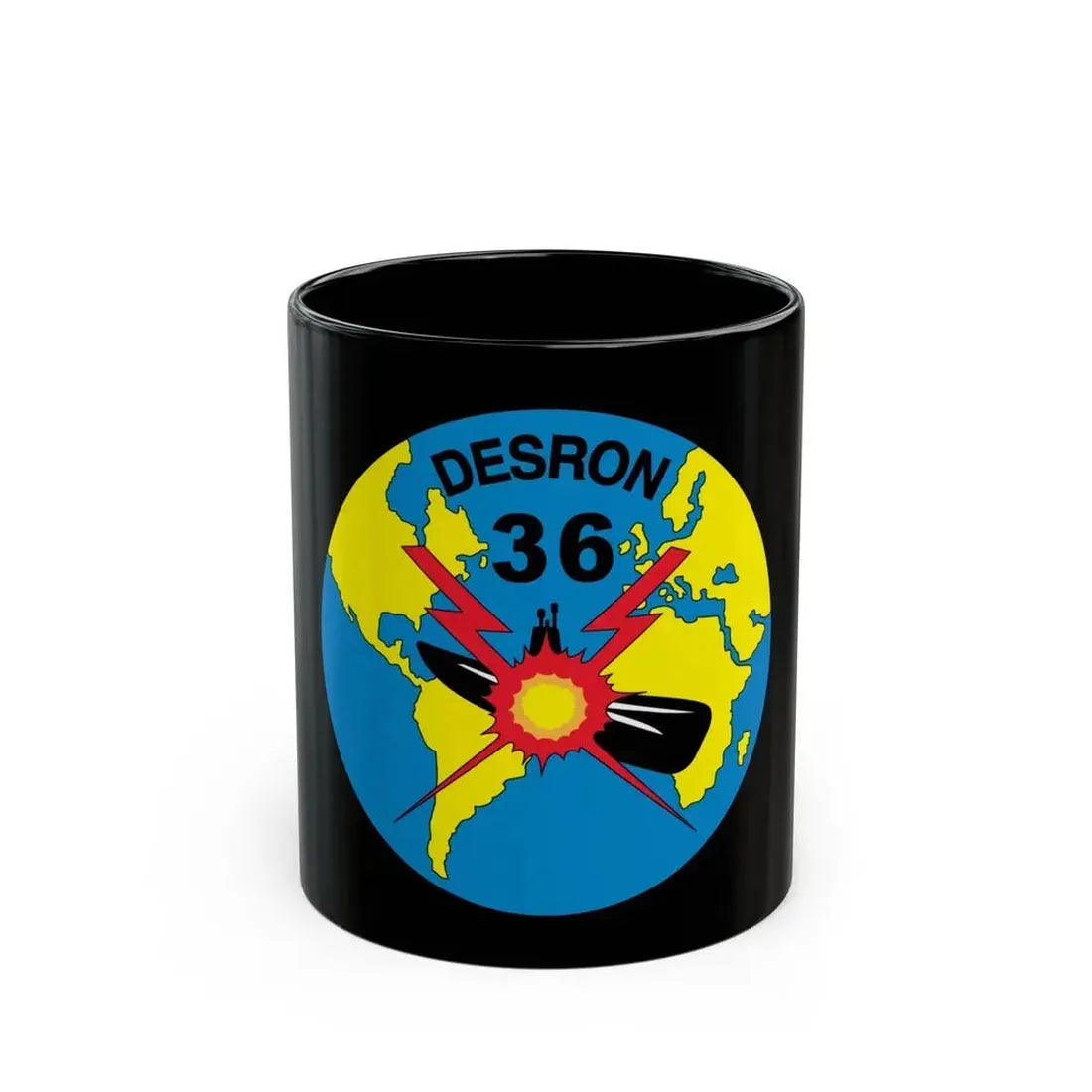 Desron 36 (U.S. Navy) Black Coffee Mug 11oz - Go Mug Yourself