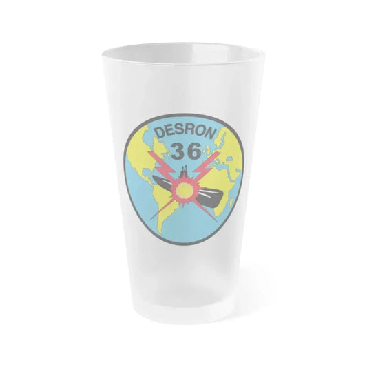 Desron 36 (U.S. Navy) Frosted Pint Glass 16oz Default Title - Go Mug Yourself